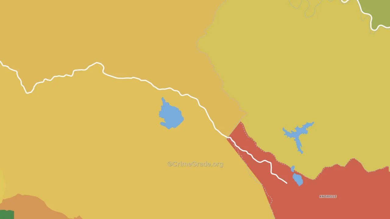 Rumsey, CA Map of Vandalism Rates