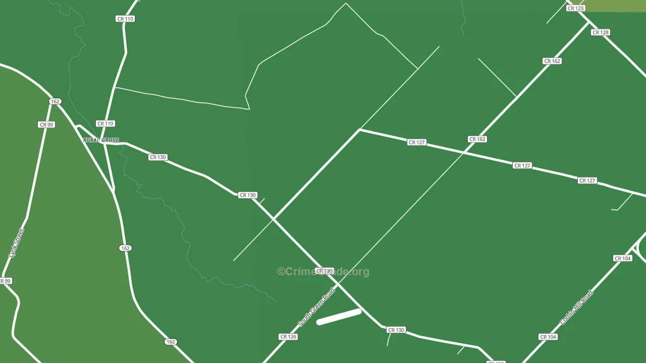 Rural Grove, NY Map of Vandalism Rates