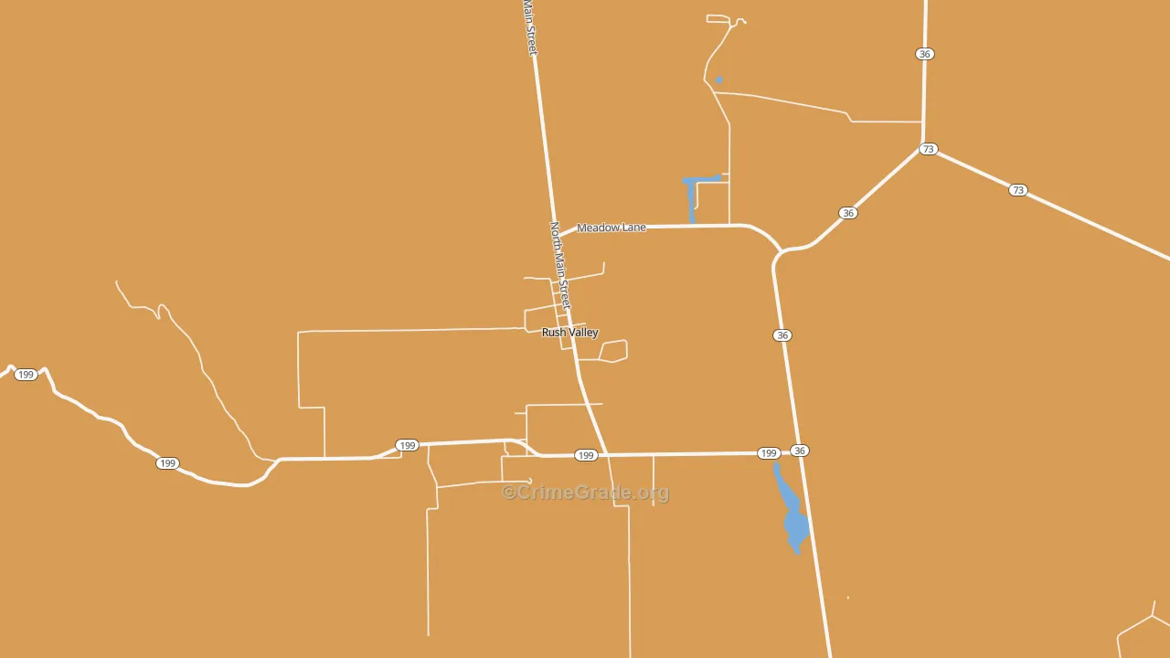 Rush Valley, UT Map of Vandalism Rates