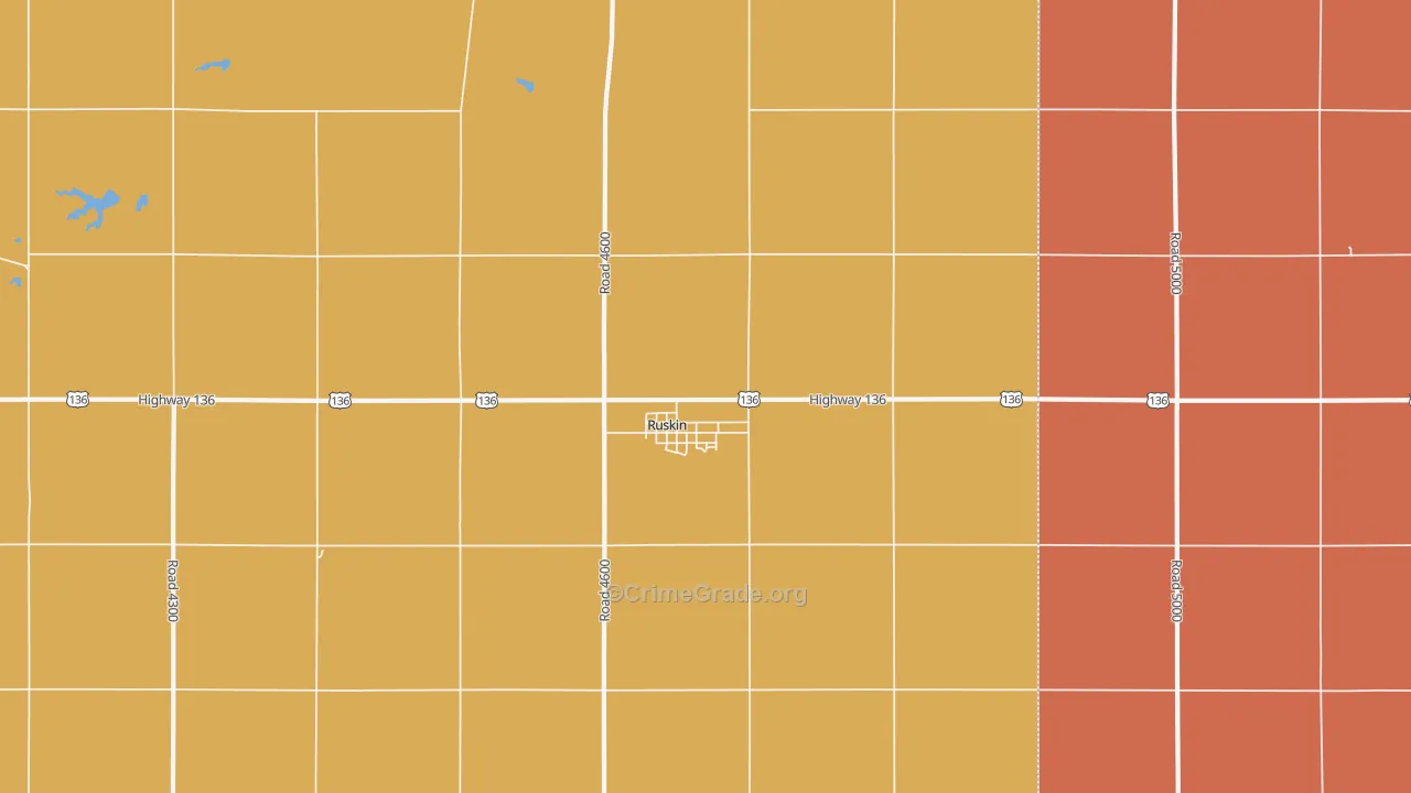 Ruskin, NE Map of Vandalism Rates