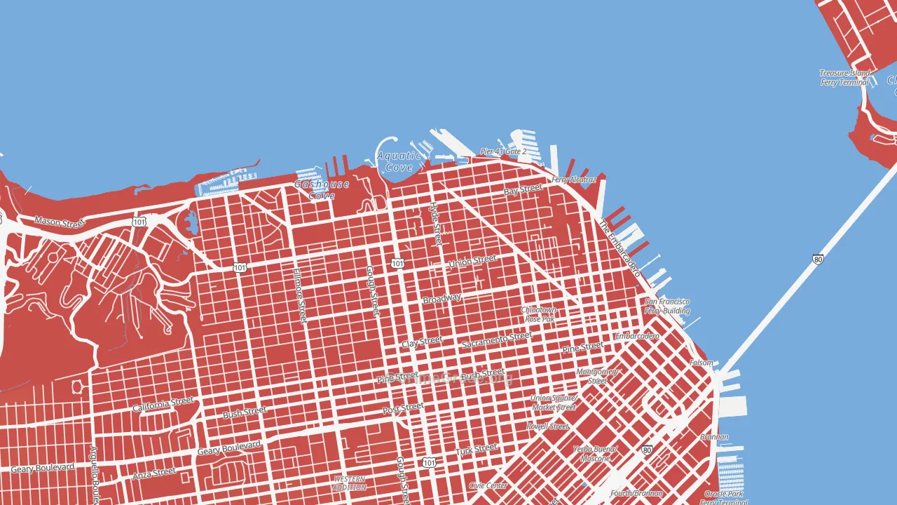 Russian Hill, San Francisco, CA Map of Vandalism Rates