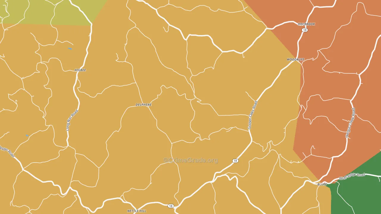 Rutan, PA Map of Vandalism Rates