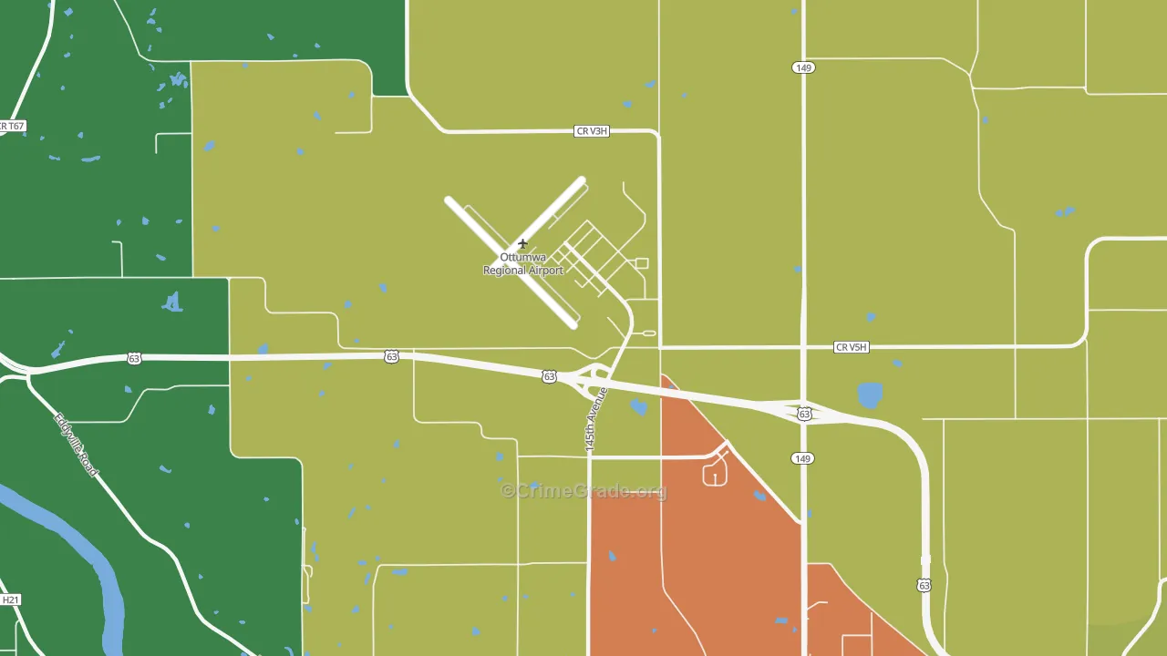 Rutledge, IA Map of Vandalism Rates