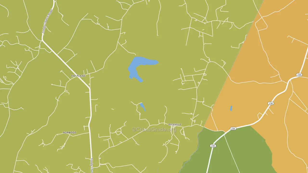 Ryceville, MD Map of Vandalism Rates