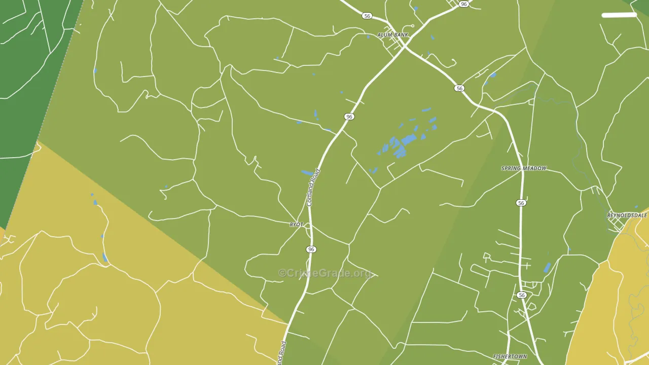 Ryot, PA Map of Vandalism Rates