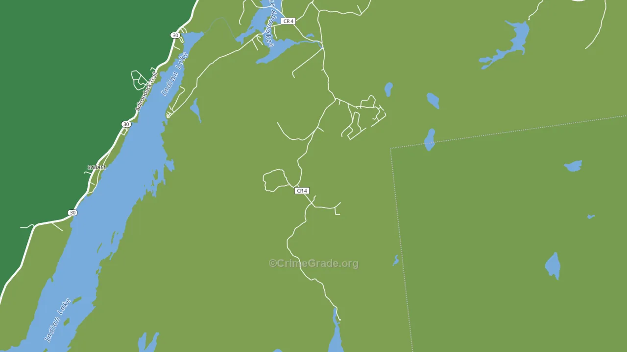 Sabael, NY Map of Vandalism Rates