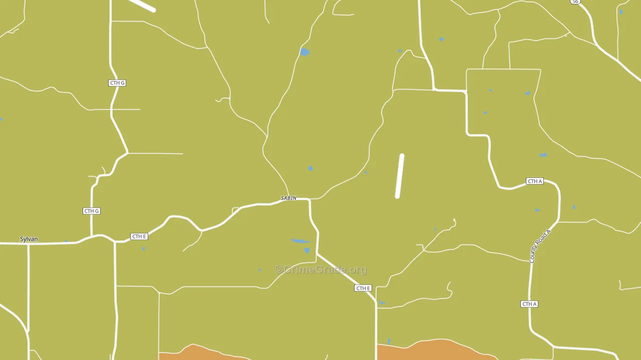 Sabin, WI Map of Vandalism Rates
