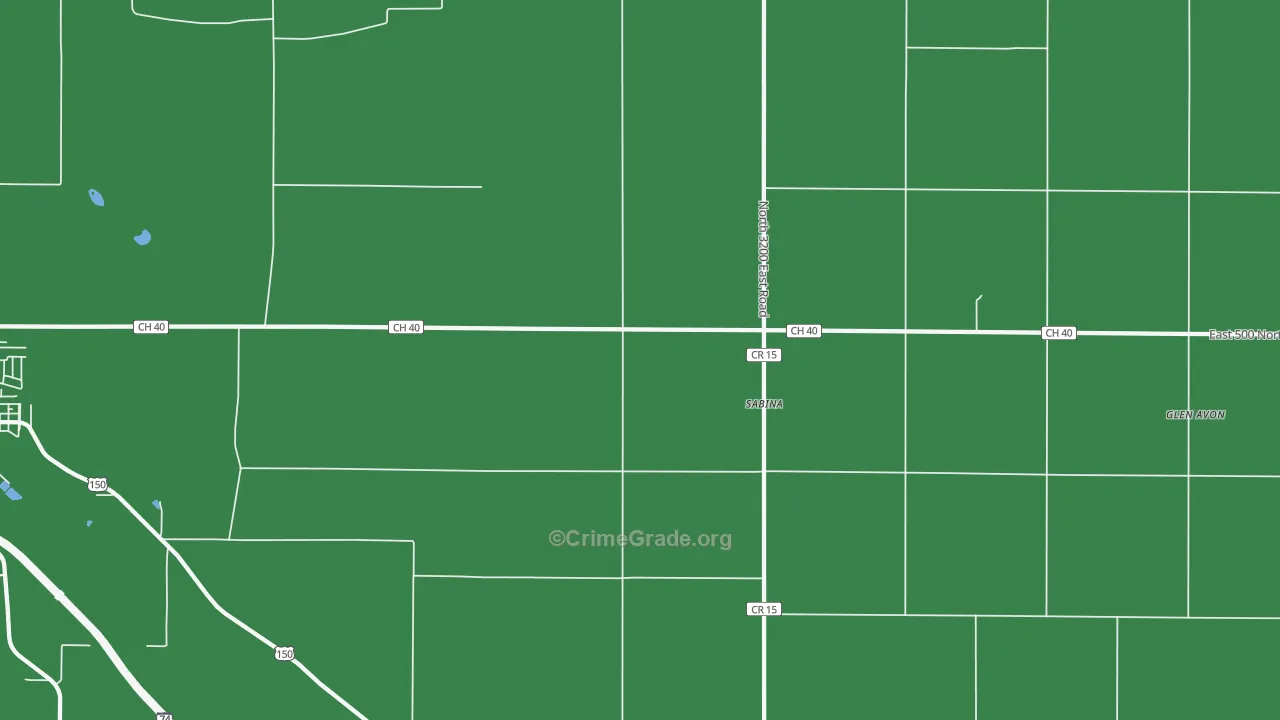 Sabina, IL Map of Vandalism Rates