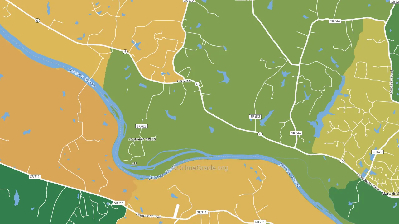 Sabot, VA Map of Vandalism Rates
