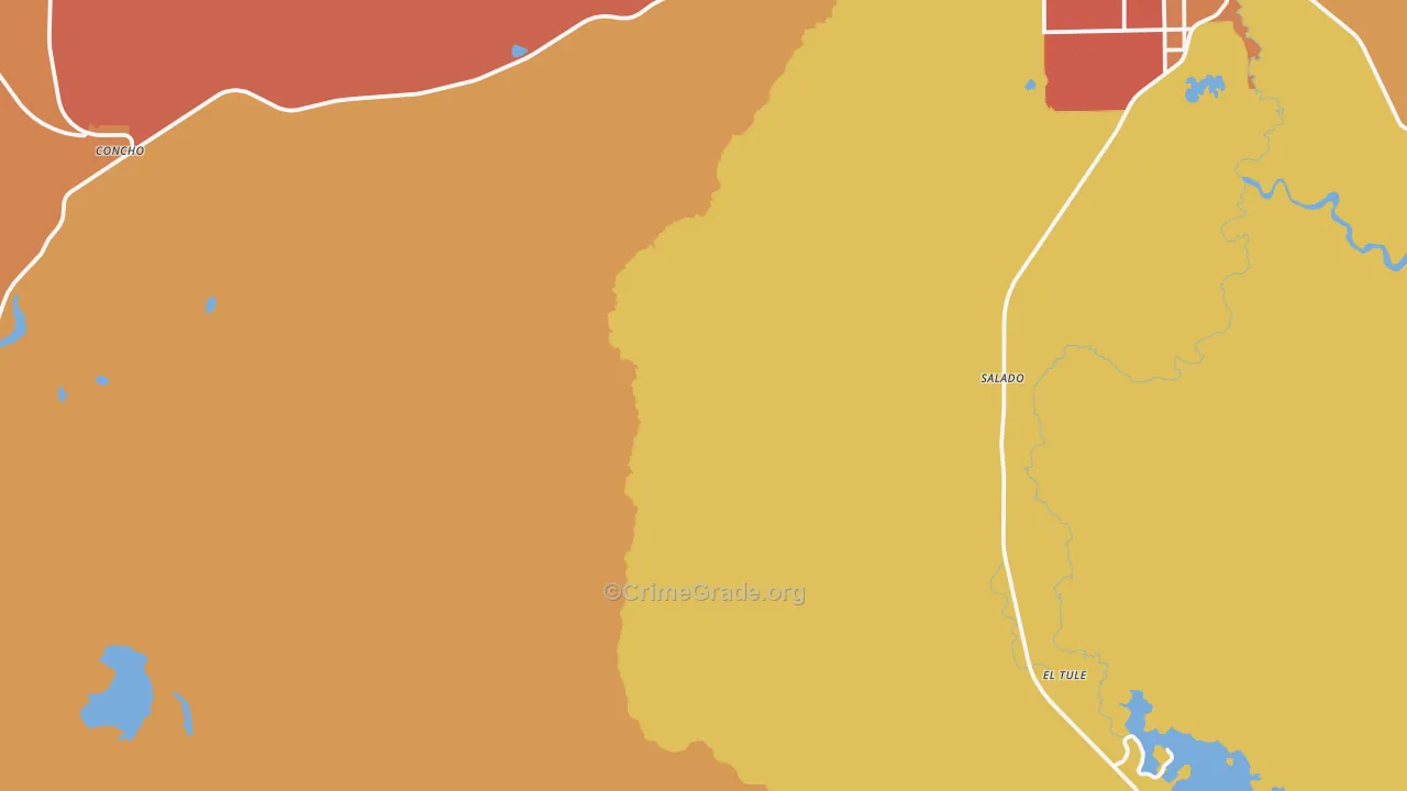 Salado, AZ Map of Vandalism Rates