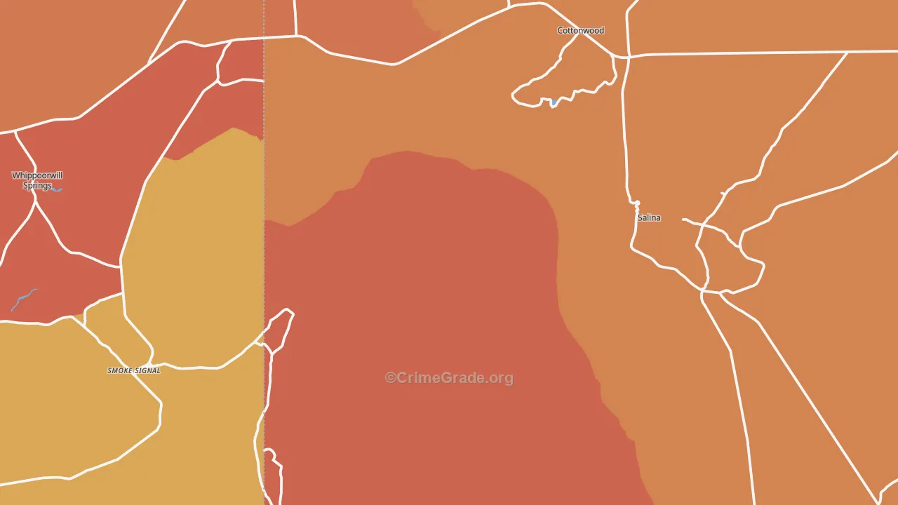 Salina, AZ Map of Vandalism Rates