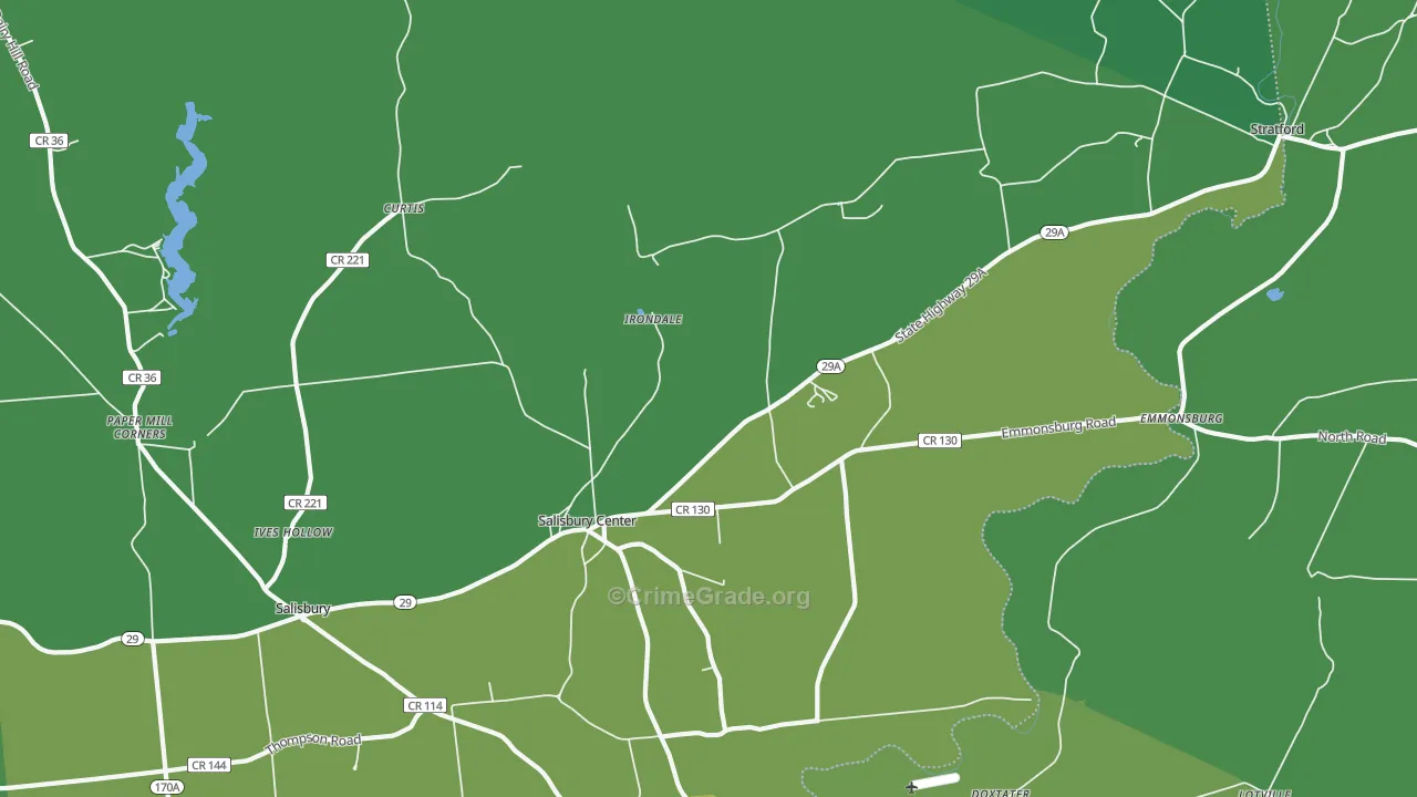 Salisbury Center, NY Map of Vandalism Rates