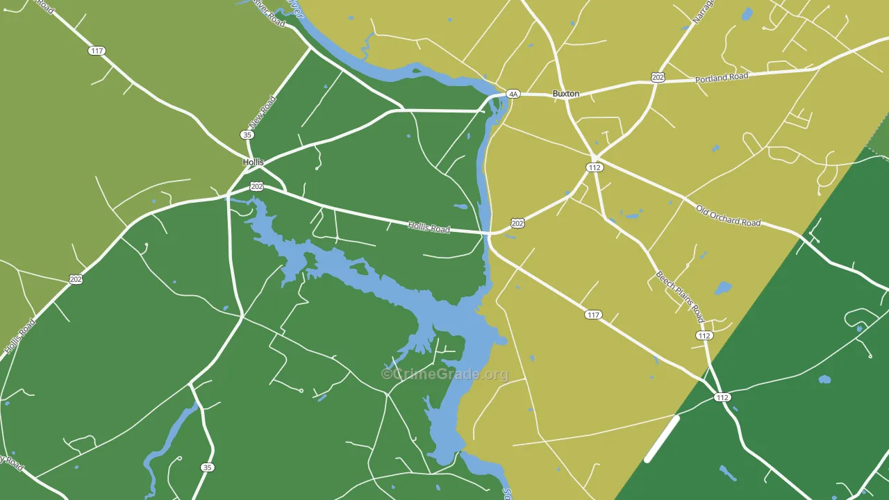 Salmon Falls, ME Map of Vandalism Rates