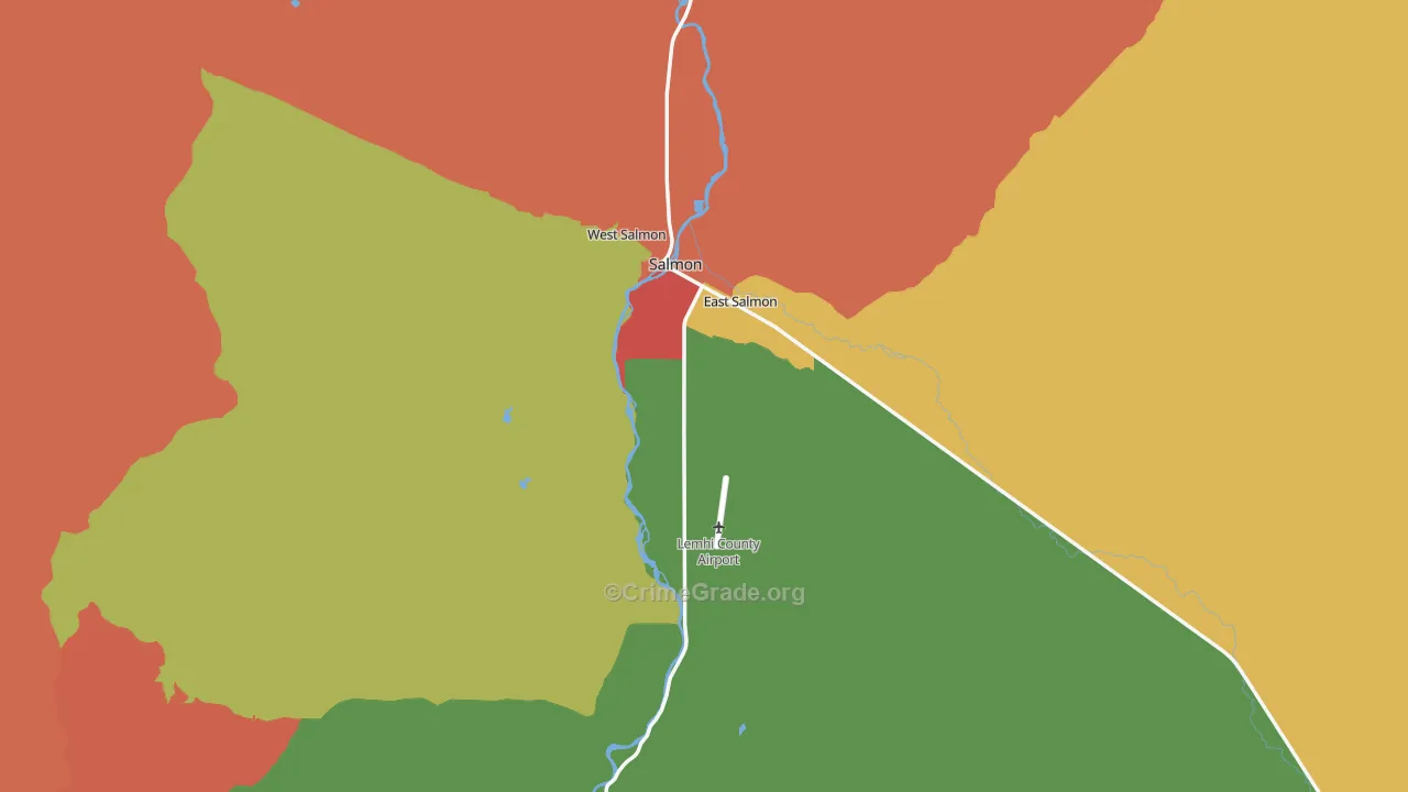 Salmon, ID Map of Vandalism Rates