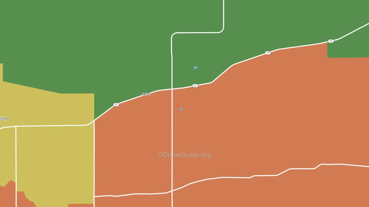 Salol, MN Map of Vandalism Rates