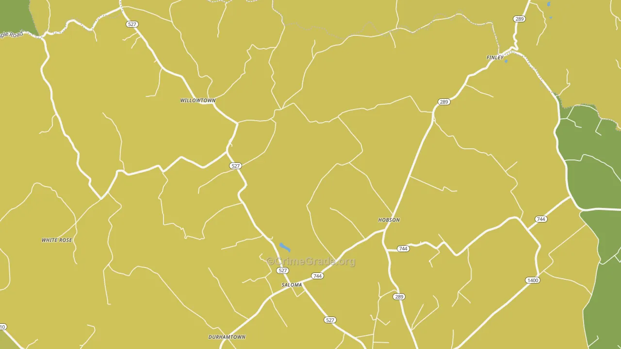 Saloma, KY Map of Vandalism Rates