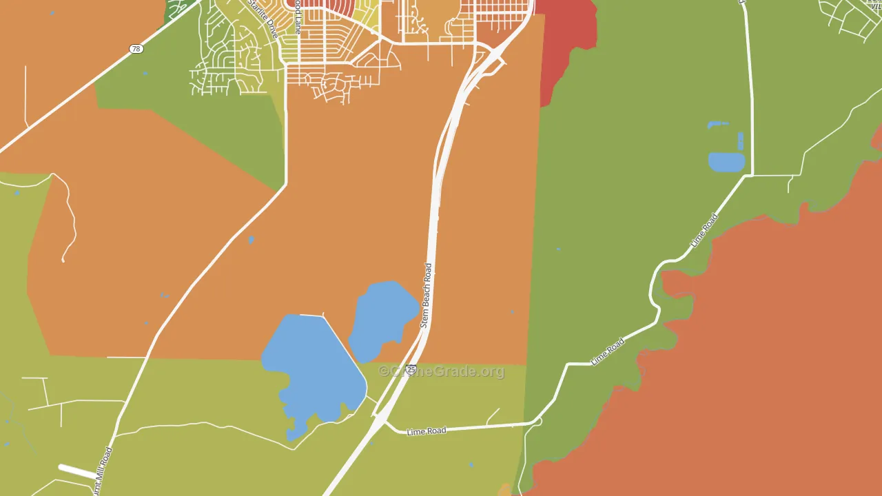 Salt Creek, CO Map of Vandalism Rates