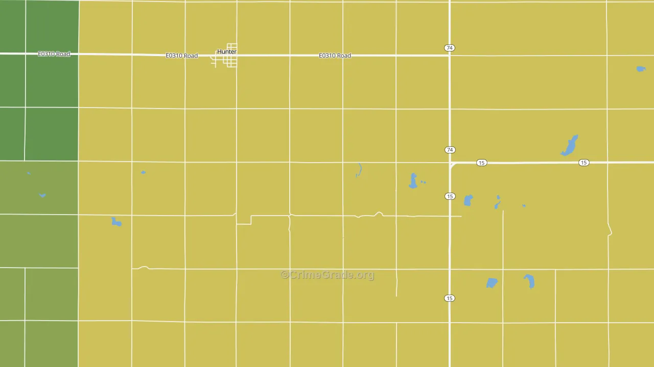 Salt Fork, OK Map of Vandalism Rates