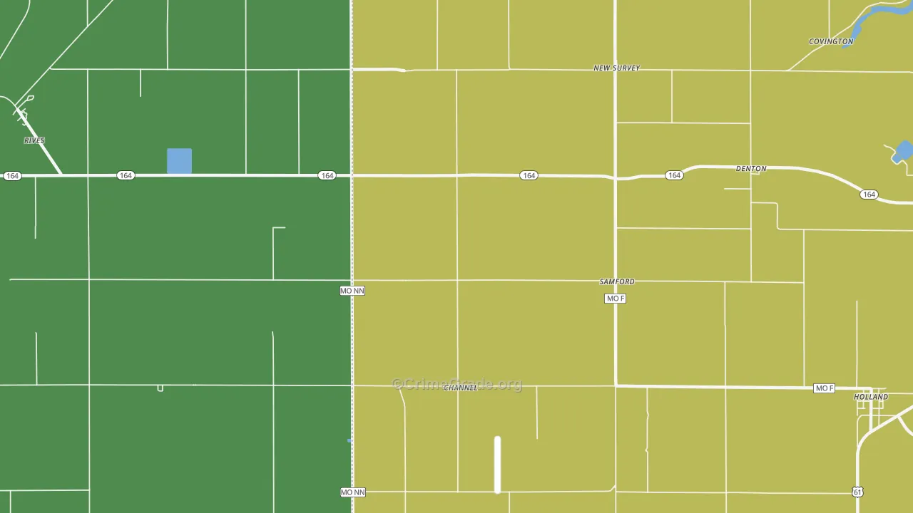 Samford, MO Map of Vandalism Rates