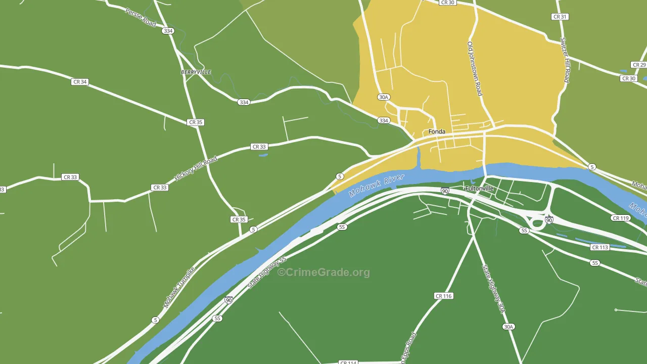 Sammonsville, NY Map of Vandalism Rates