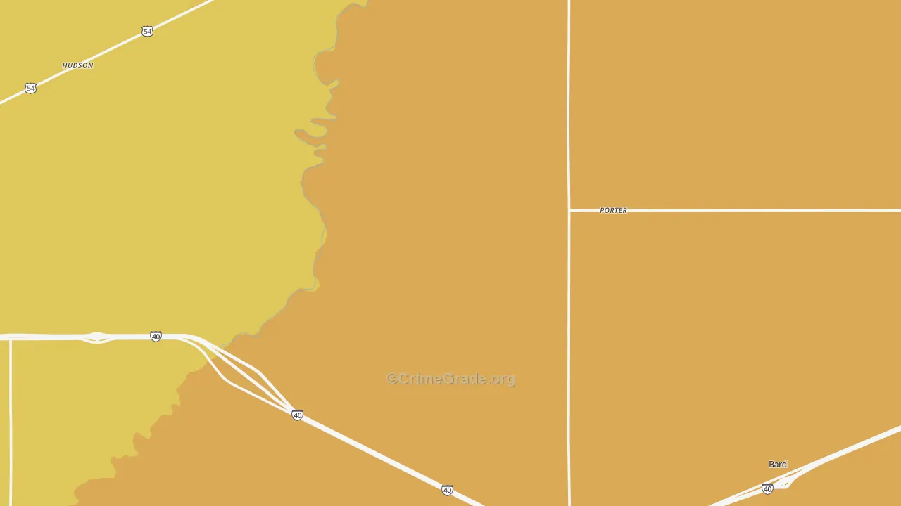 San Jon, NM Map of Vandalism Rates