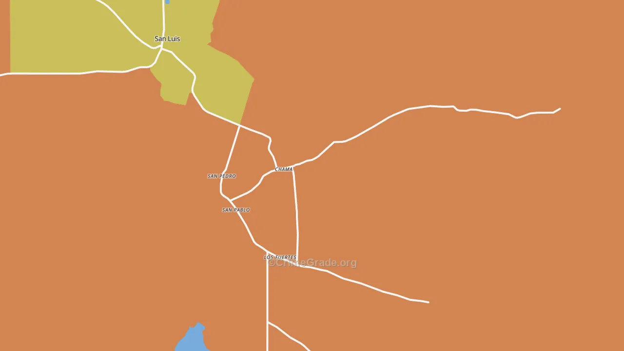 San Pablo, CO Map of Vandalism Rates