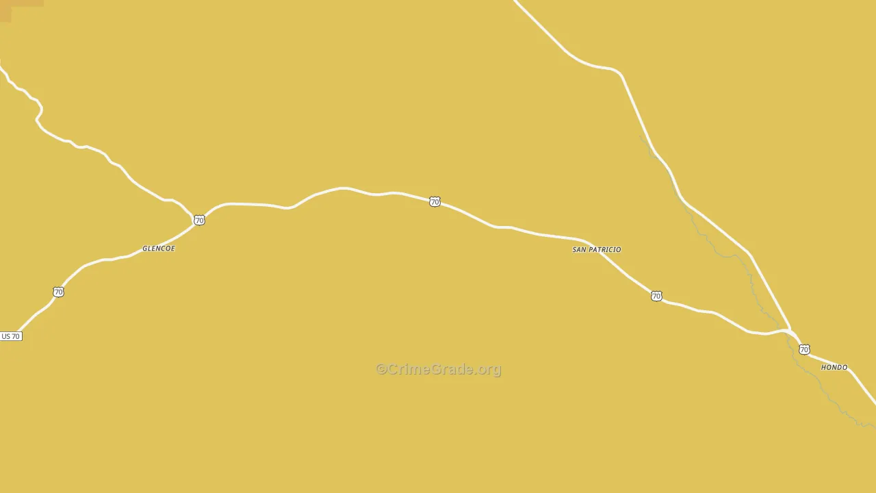 San Patricio, NM Map of Vandalism Rates