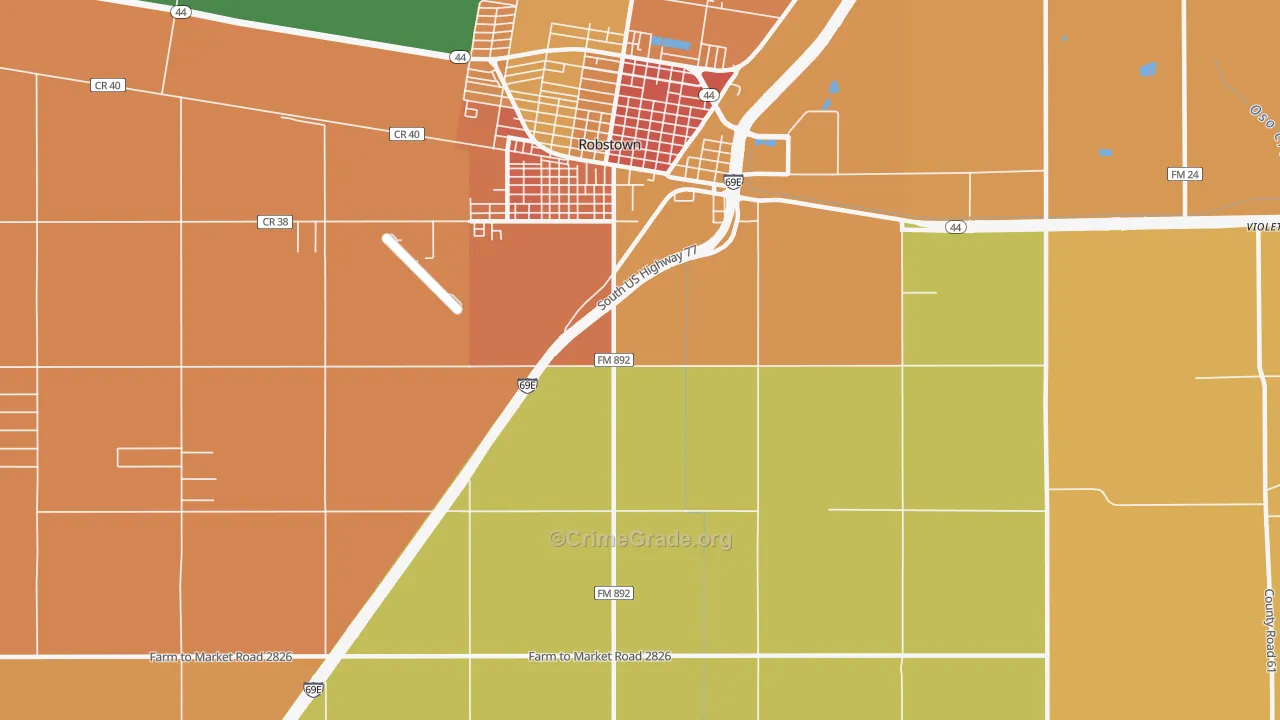 San Pedro, TX Map of Vandalism Rates