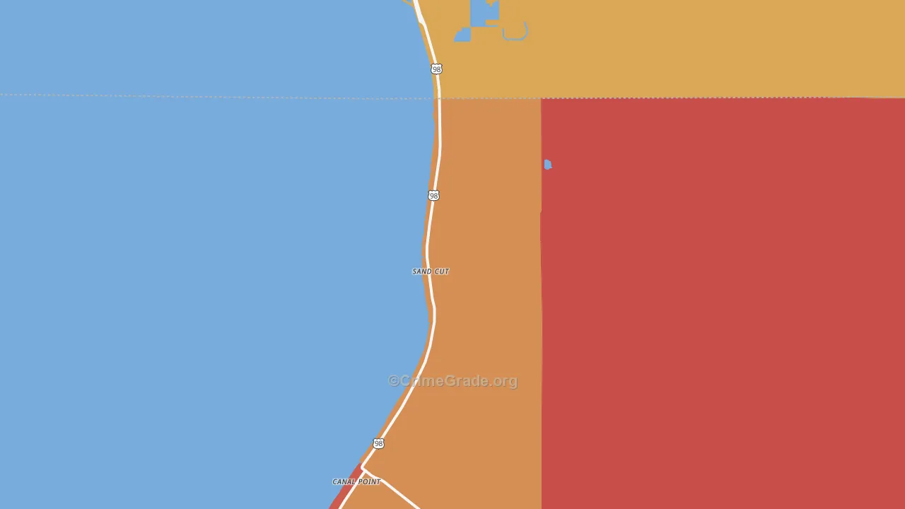 Sand Cut, FL Map of Vandalism Rates