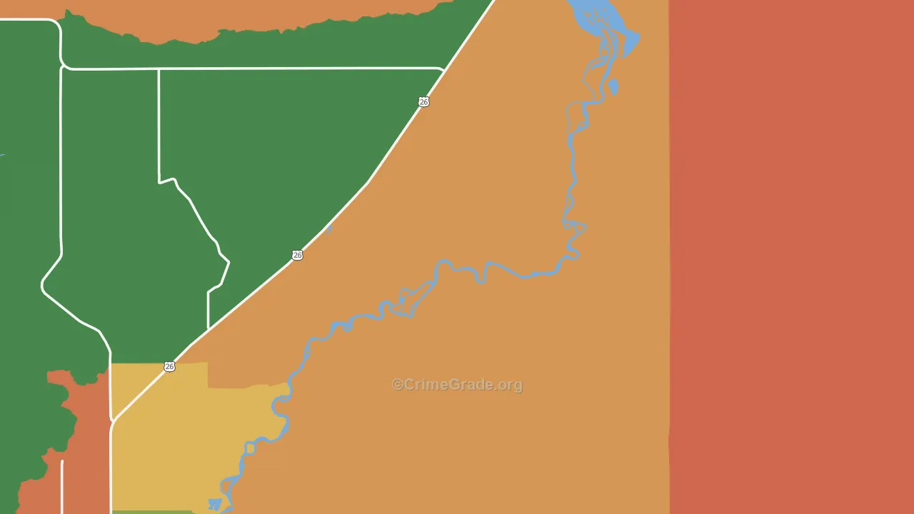 Sand Draw, WY Map of Vandalism Rates