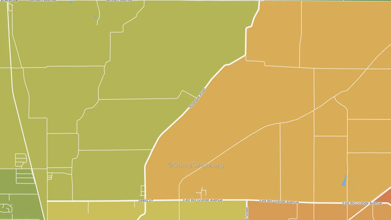 Sandcut, IN Map of Vandalism Rates