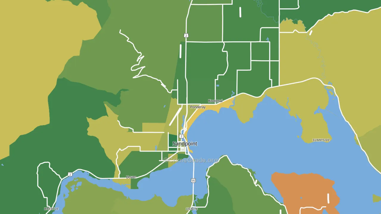Sandpoint, ID Map of Vandalism Rates