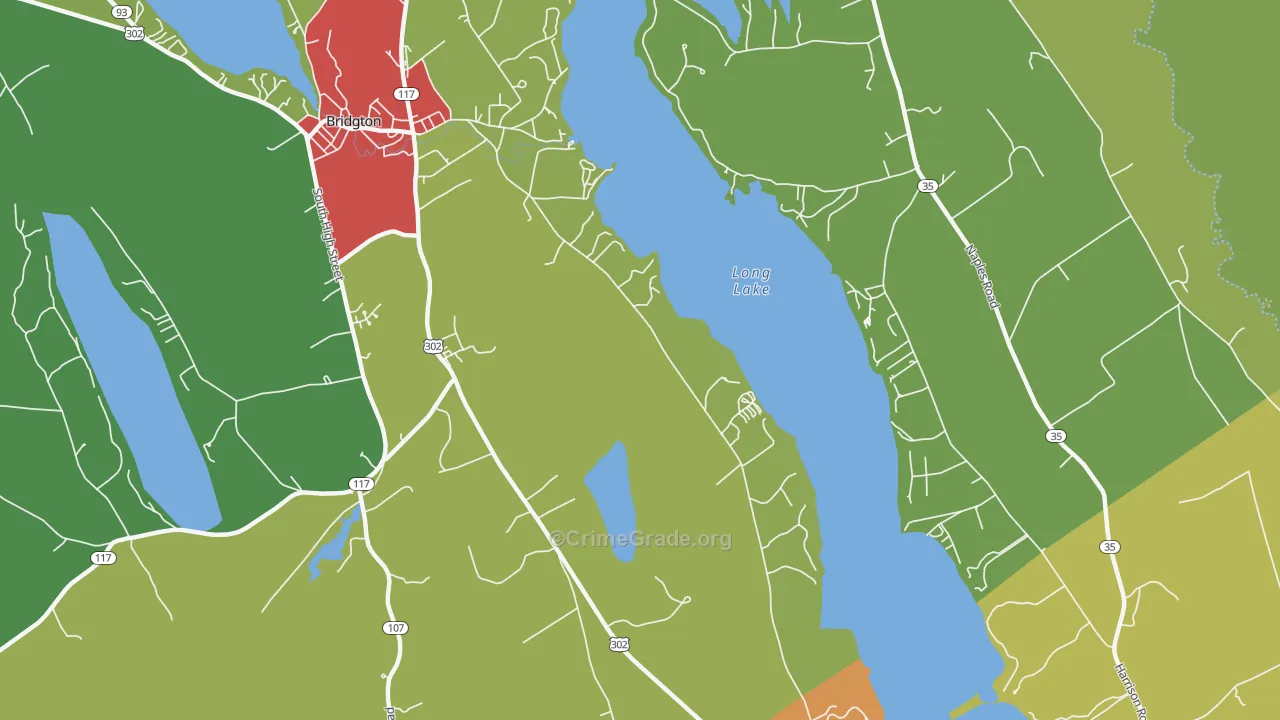 Sandy Creek, ME Map of Vandalism Rates
