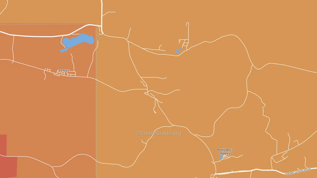 Sangrey, MT Map of Vandalism Rates