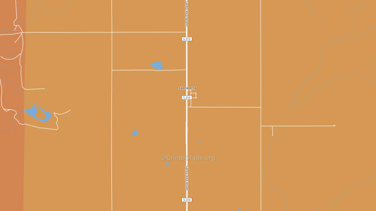 Santa Rita, MT Map of Vandalism Rates