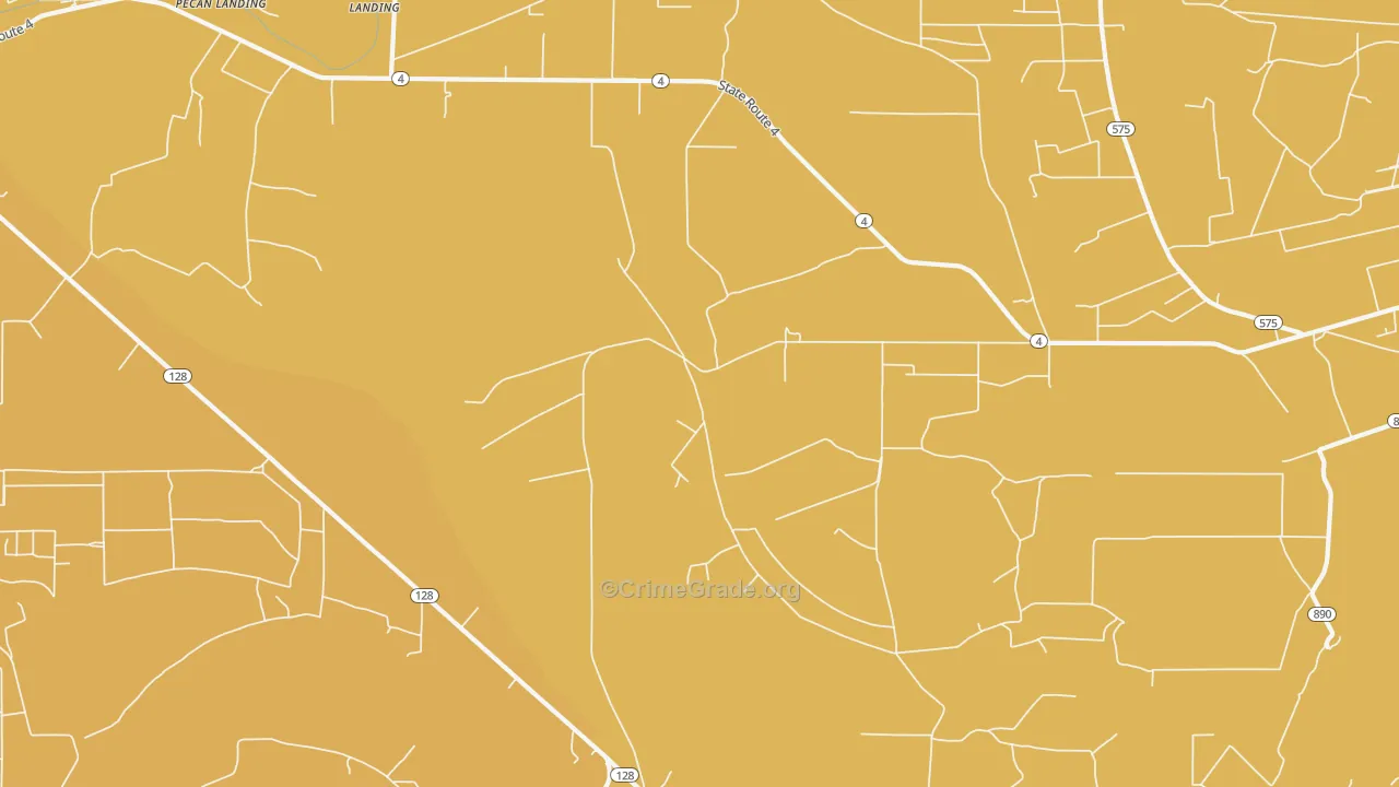 Saranac, LA Map of Vandalism Rates