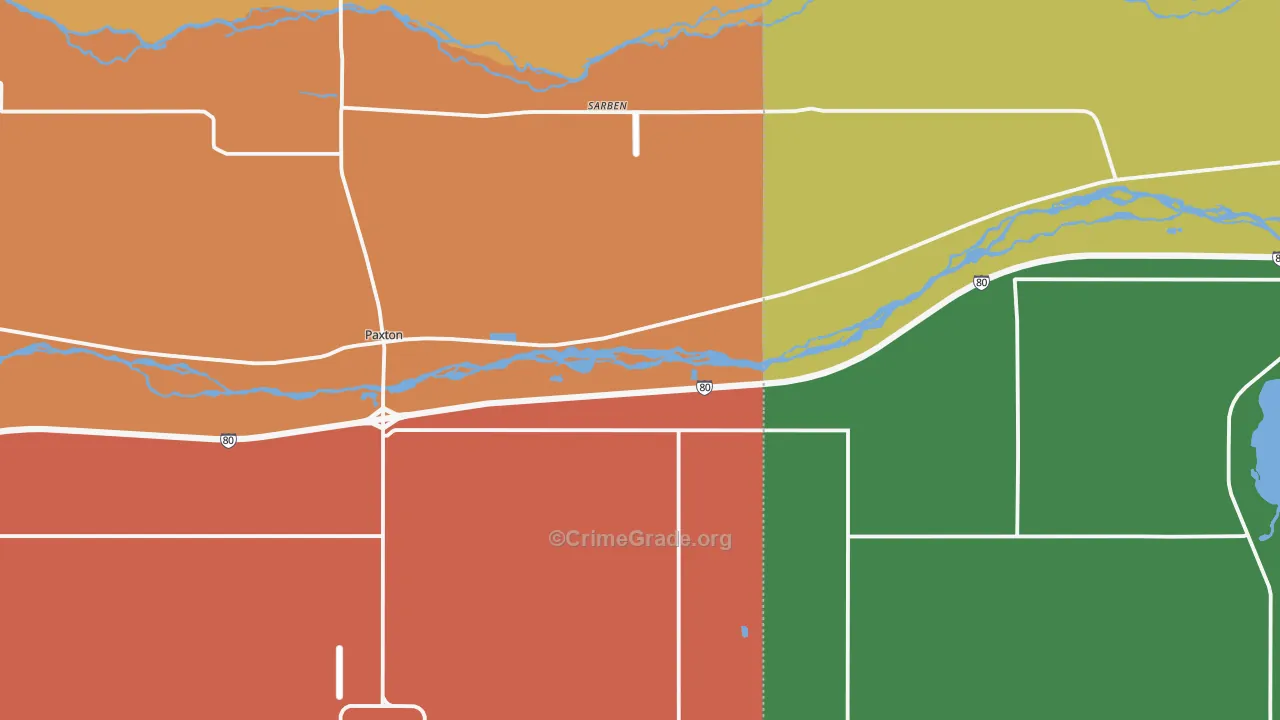 Sarben, NE Map of Vandalism Rates