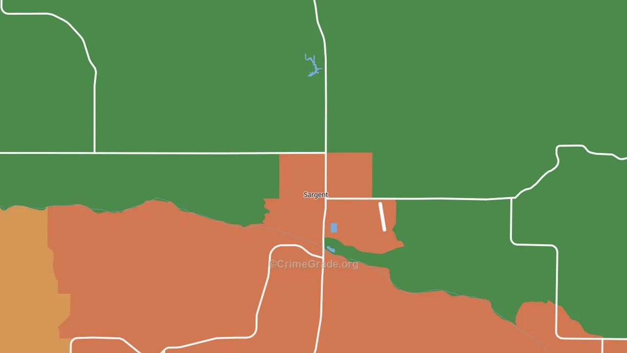 Sargent, NE Map of Vandalism Rates