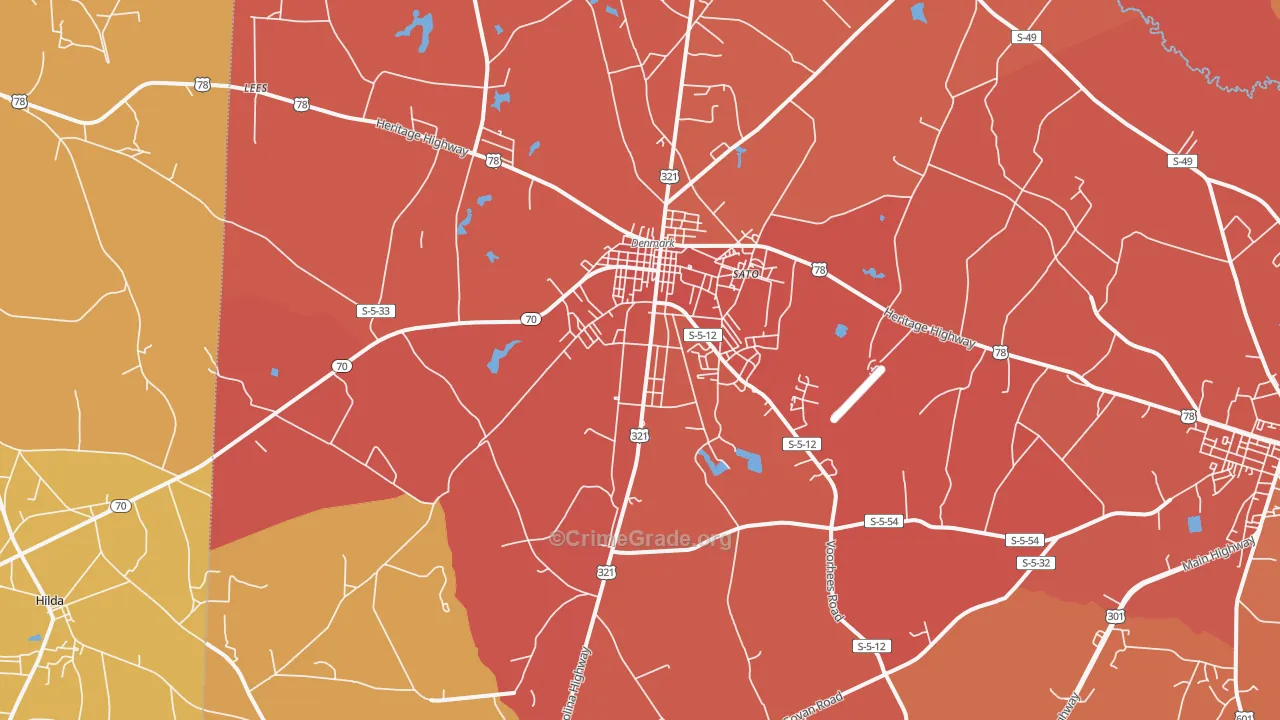 Sato, SC Map of Vandalism Rates