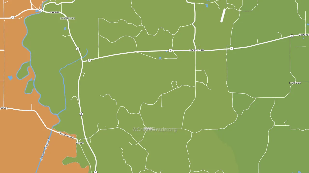 Savage, MS Map of Vandalism Rates