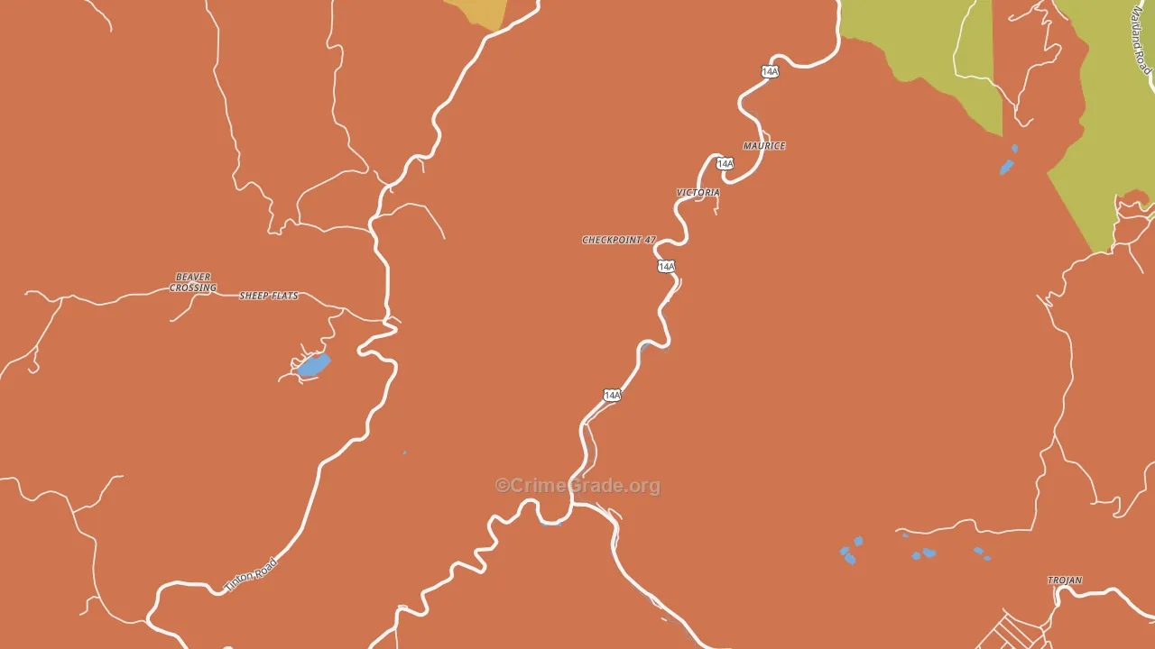 Savoy, SD Map of Vandalism Rates