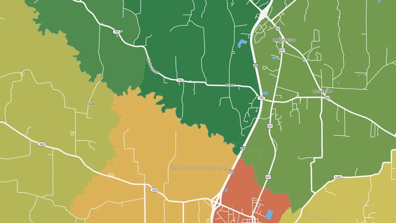 Scale, KY Map of Vandalism Rates
