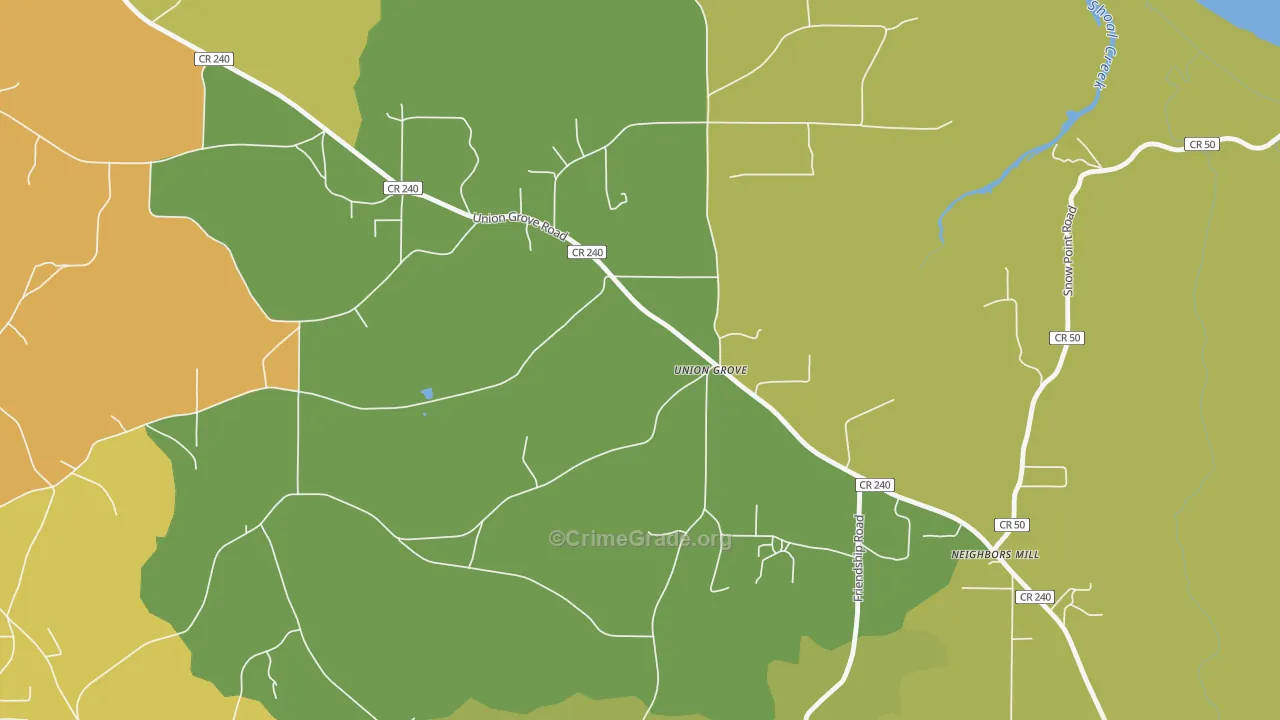 Scant City, AL Map of Vandalism Rates