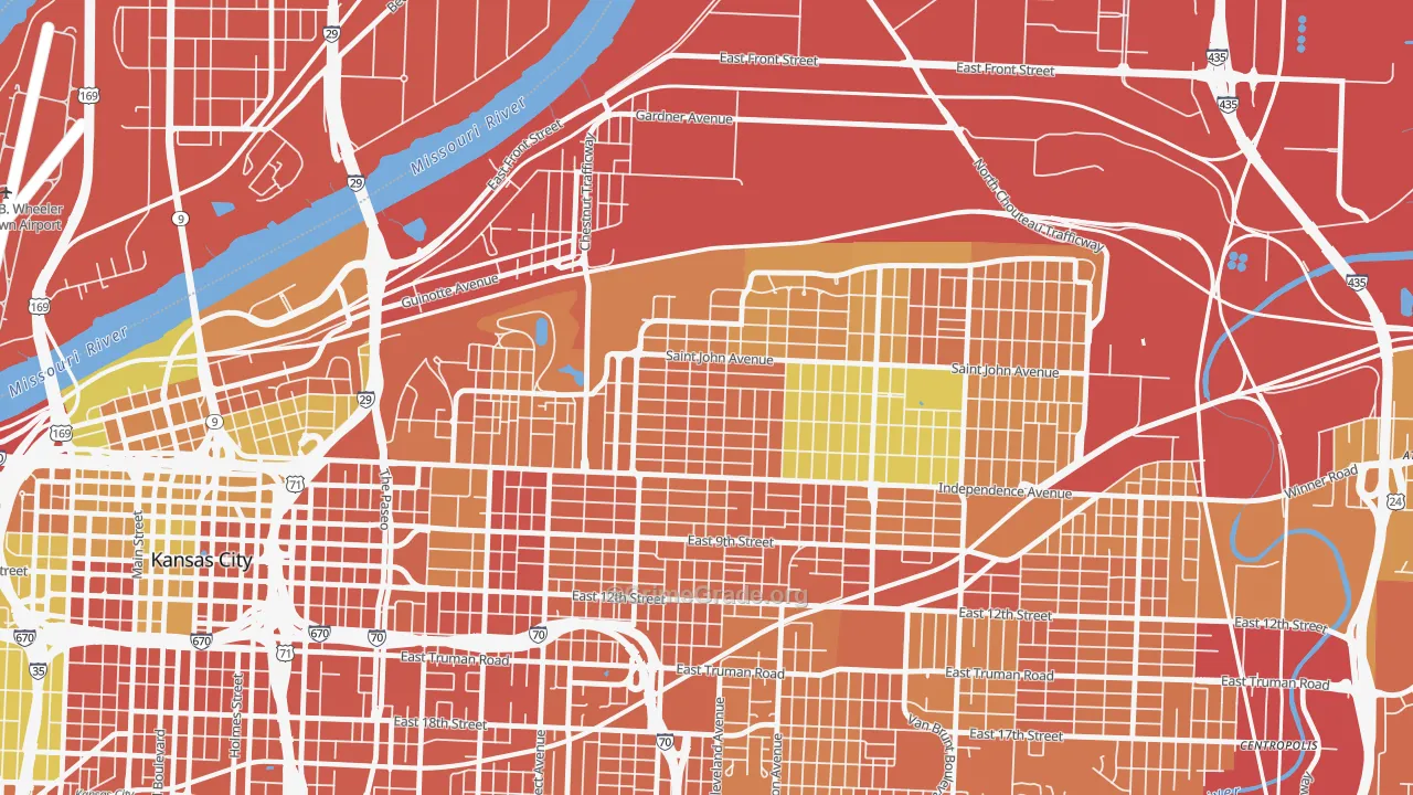 Scarritt Renaissance, Kansas City, MO Map of Vandalism Rates