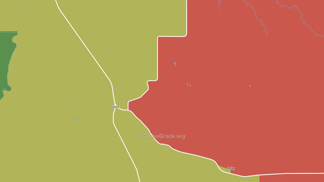 Scenic, SD Map of Vandalism Rates