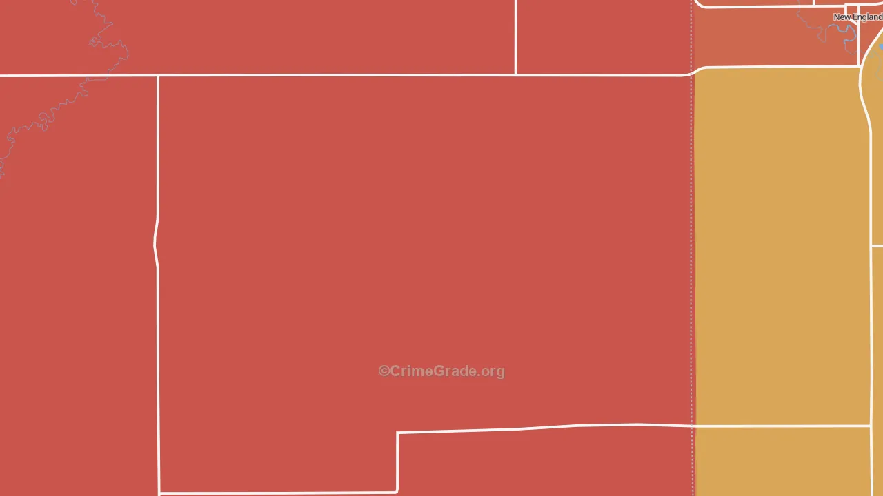 Schefield, ND Map of Vandalism Rates