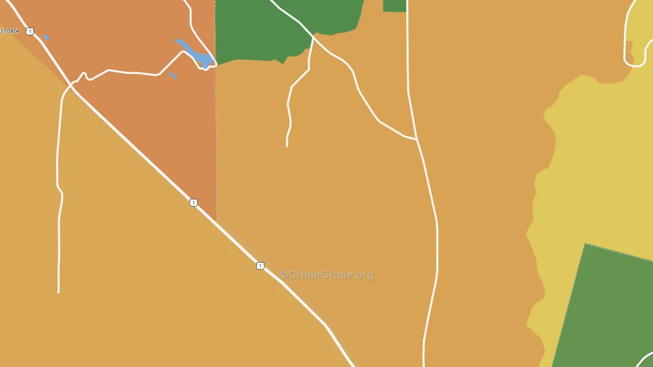 Schlatterville, GA Map of Vandalism Rates
