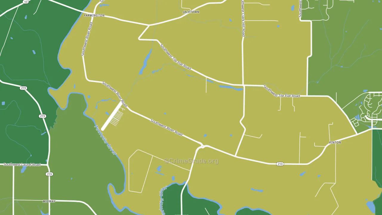 Scholls, OR Map of Vandalism Rates