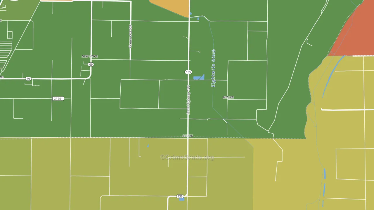 Schug, AR Map of Vandalism Rates