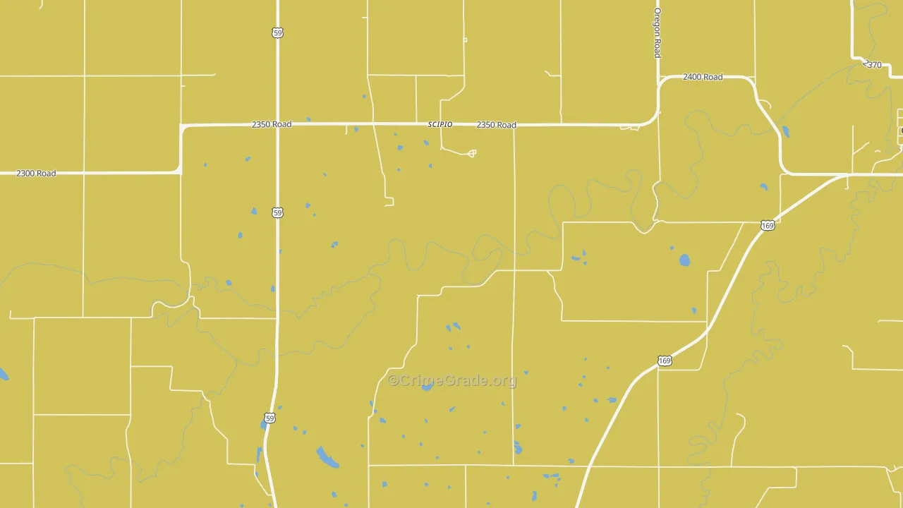 Scipio, KS Map of Vandalism Rates